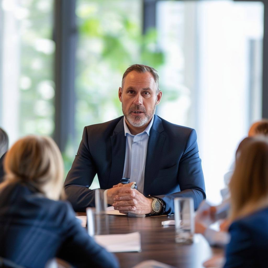 Chief Financial Officer addressing the board of directors